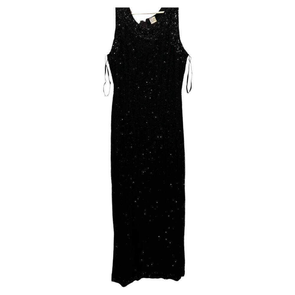Vintage silk beaded dress sz small